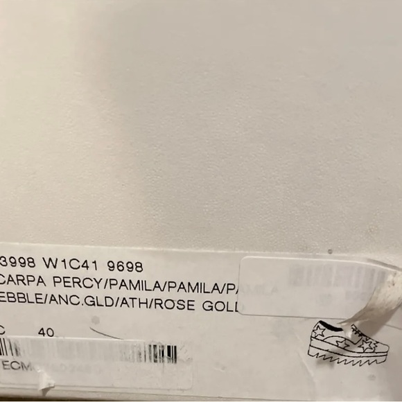 Stella Mccartney Elyse Platform Star Cutout Brogues Tan & Gold Sz 40 - Picture 4 of 4